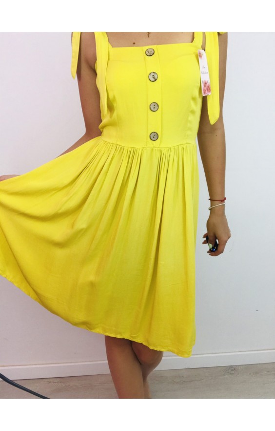 Letné žlté šaty 