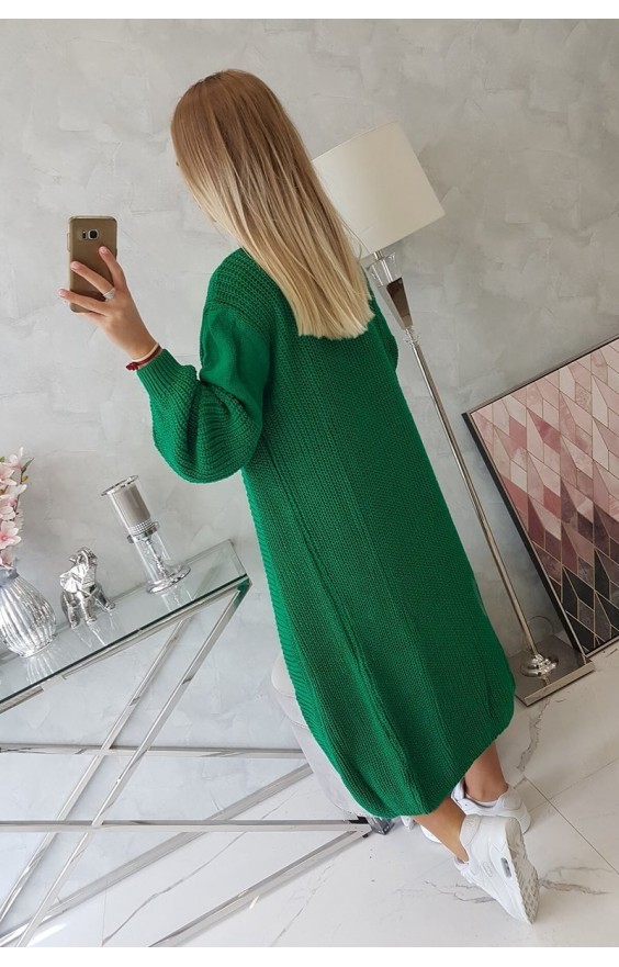 Pletený sveter zelený 